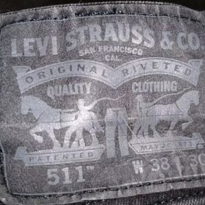 Levi's 511 Jeans 38 Waist Black